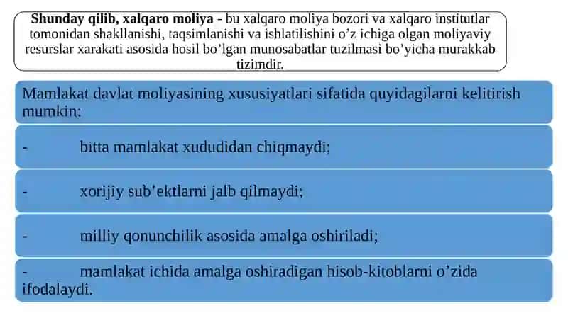 Xalqaro moliya munosabatlari 4