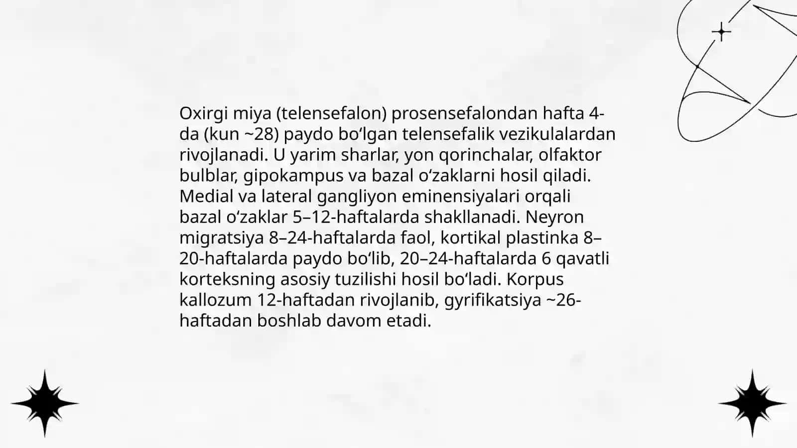 Oxirgi miya. Uning yoshga qarab o‘zgarishi 4