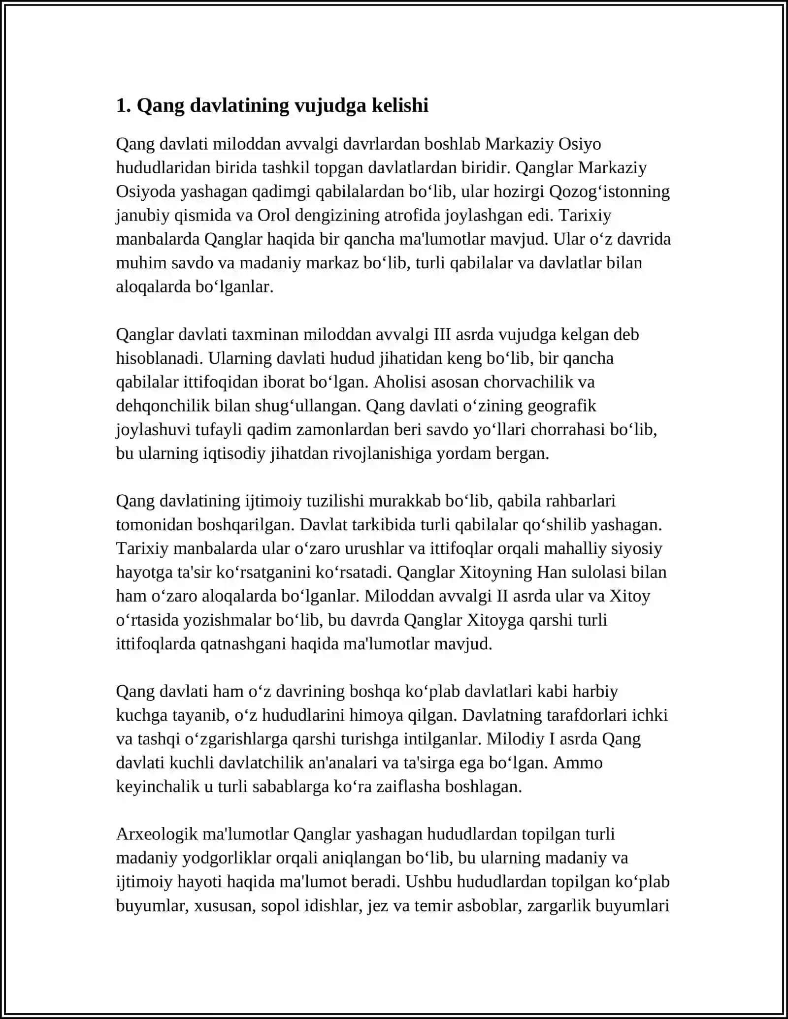 QANG DOVON KUSHON DAVLATLARI TARXIY GEOGRAFYASI 4