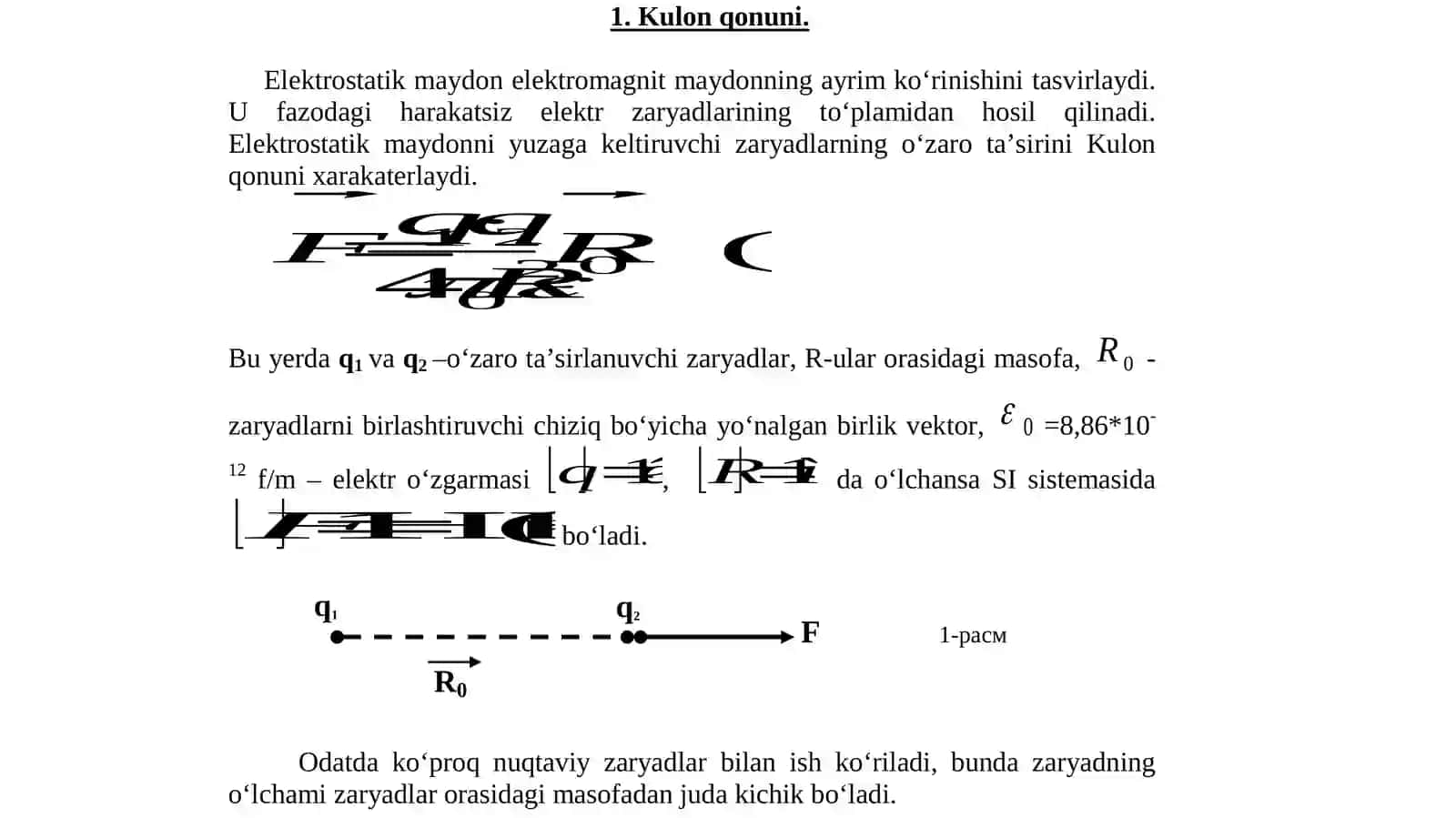 Elektrostatik maydonkuchlanganligi 4