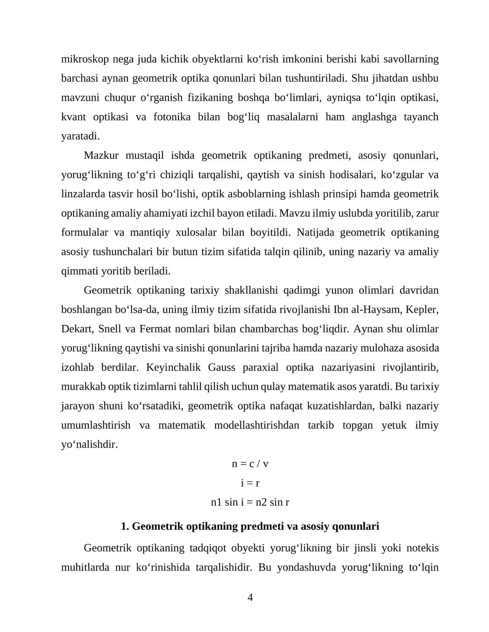 Geometrik optika asoslari 4