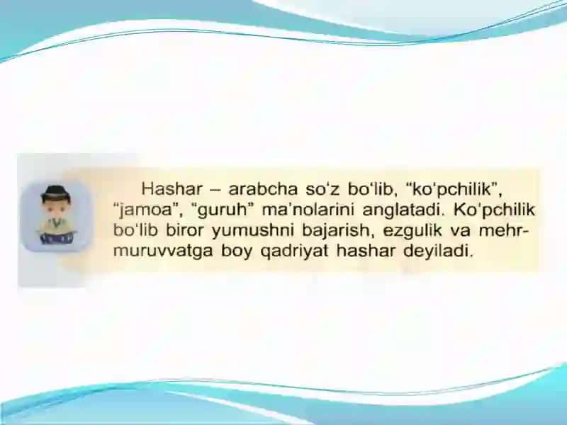 Ibratli amallar va go’zal an’analar. 4