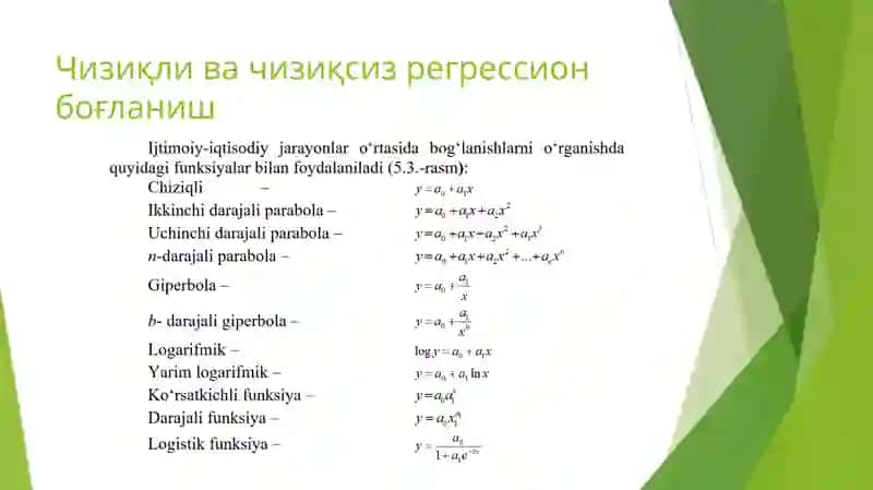 Regression va korrelyatsion tahlil 4
