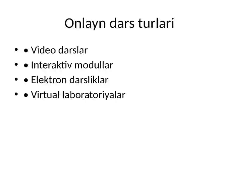 Biologiya fanidan dars ishlanmasi 4