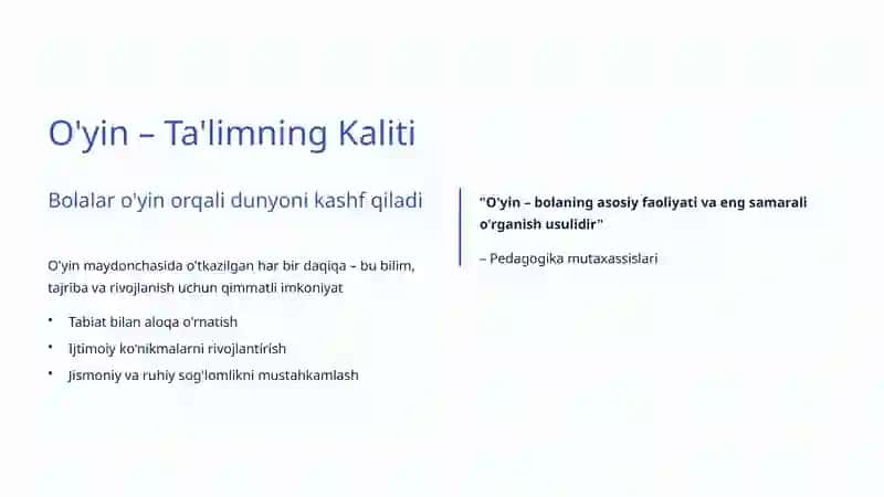 Pedagogikada O'yin Texnologiyalari 4
