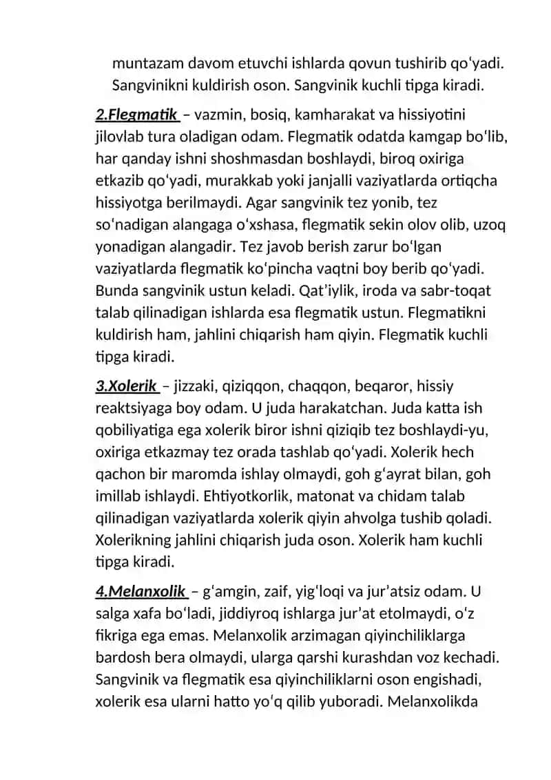 Temperament va uning psixologistikasi 4