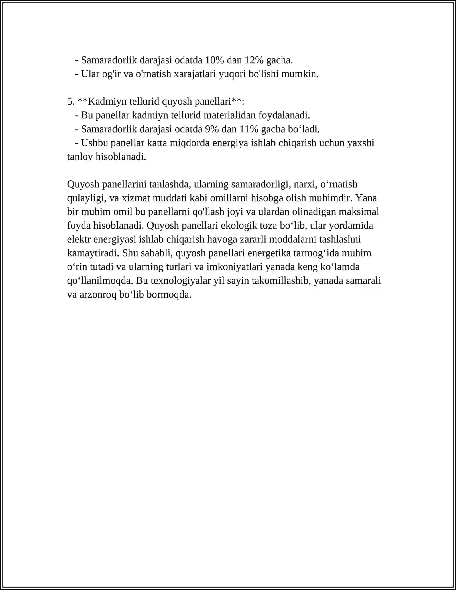 Monokristalli quyosh panellari 4