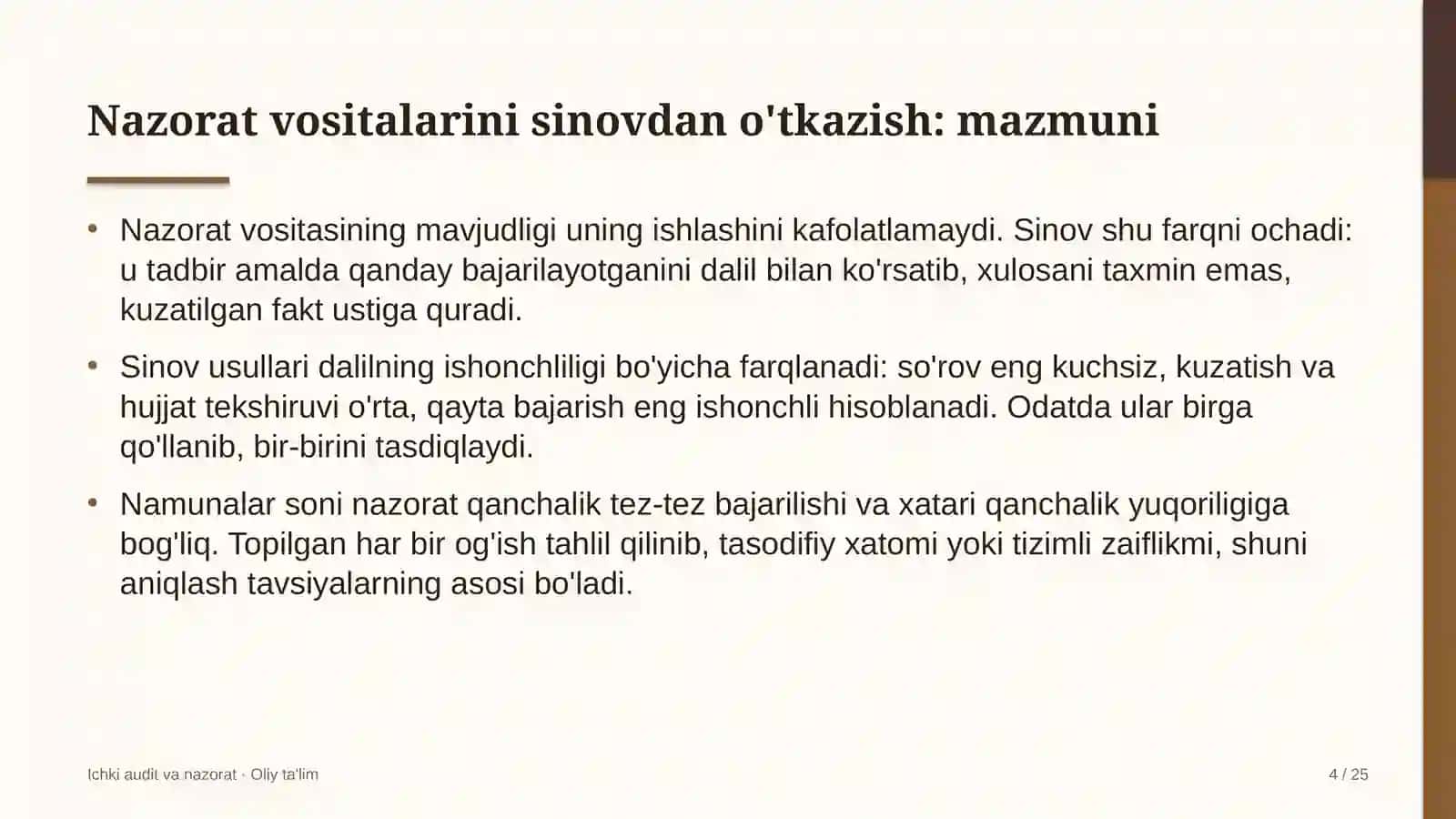 Limonchilikda nazorat vositalarini sinovdan o'tkazish 4