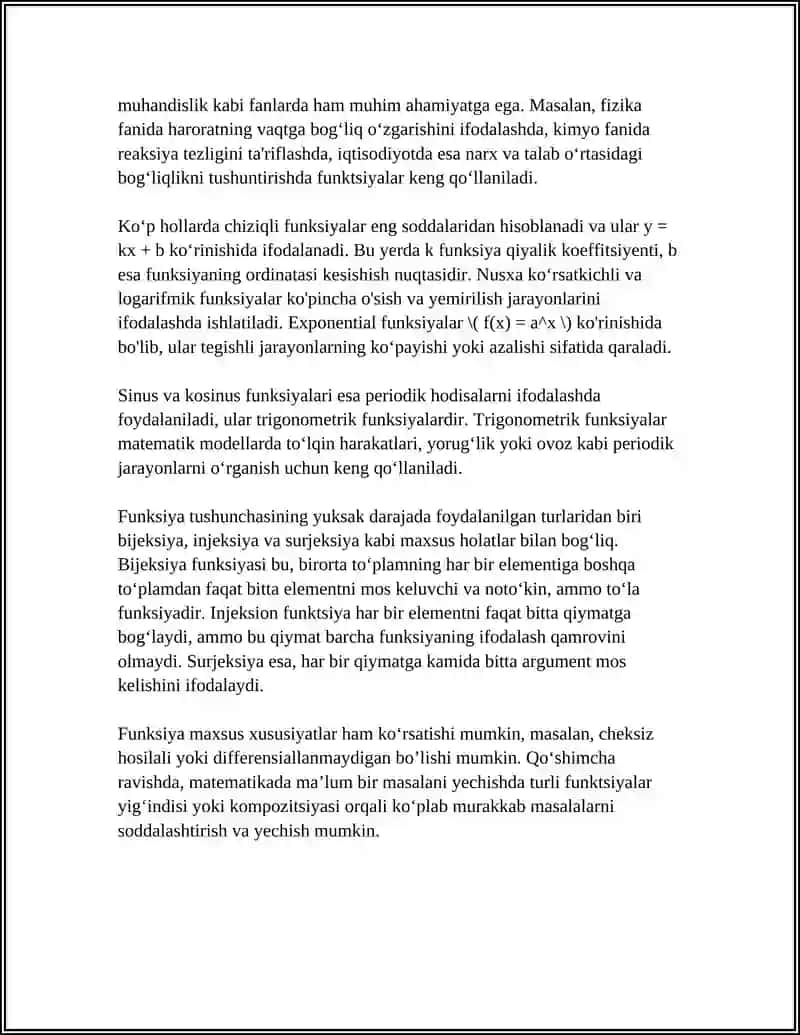 FUNGSIYA TUSHUNCHASI 4