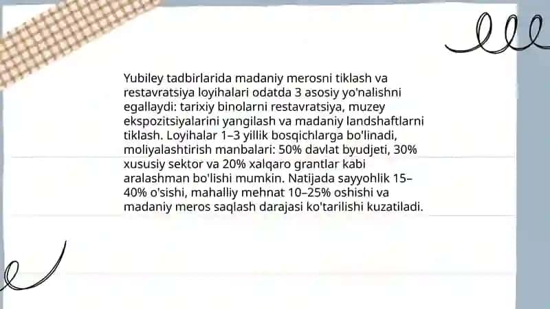 O'zbekistonda tarixiy shaharlarning yubileyniylarining nishonlanishi 4