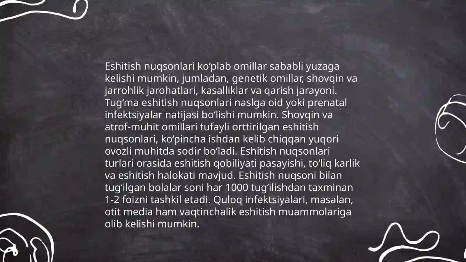 Eshitishda nuqsoni bo'lgan bolalar. Eshitishda nuqsoni bo'lgan bolalarni o'ziga xos xususiyatlari. Koxlear implantli bolalar 4
