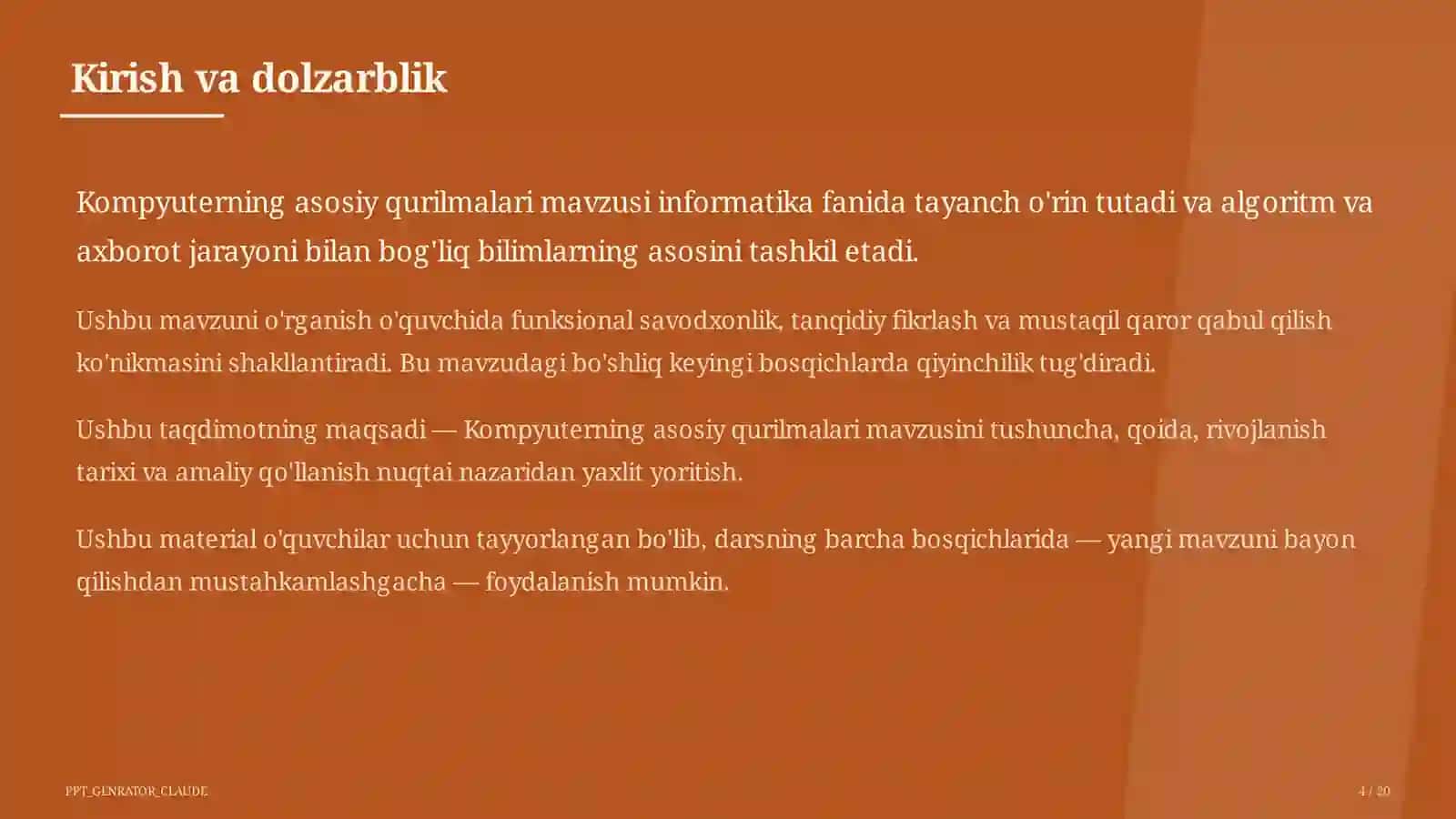 Kompyuterning asosiy qurilmalari (5-sinf) 4