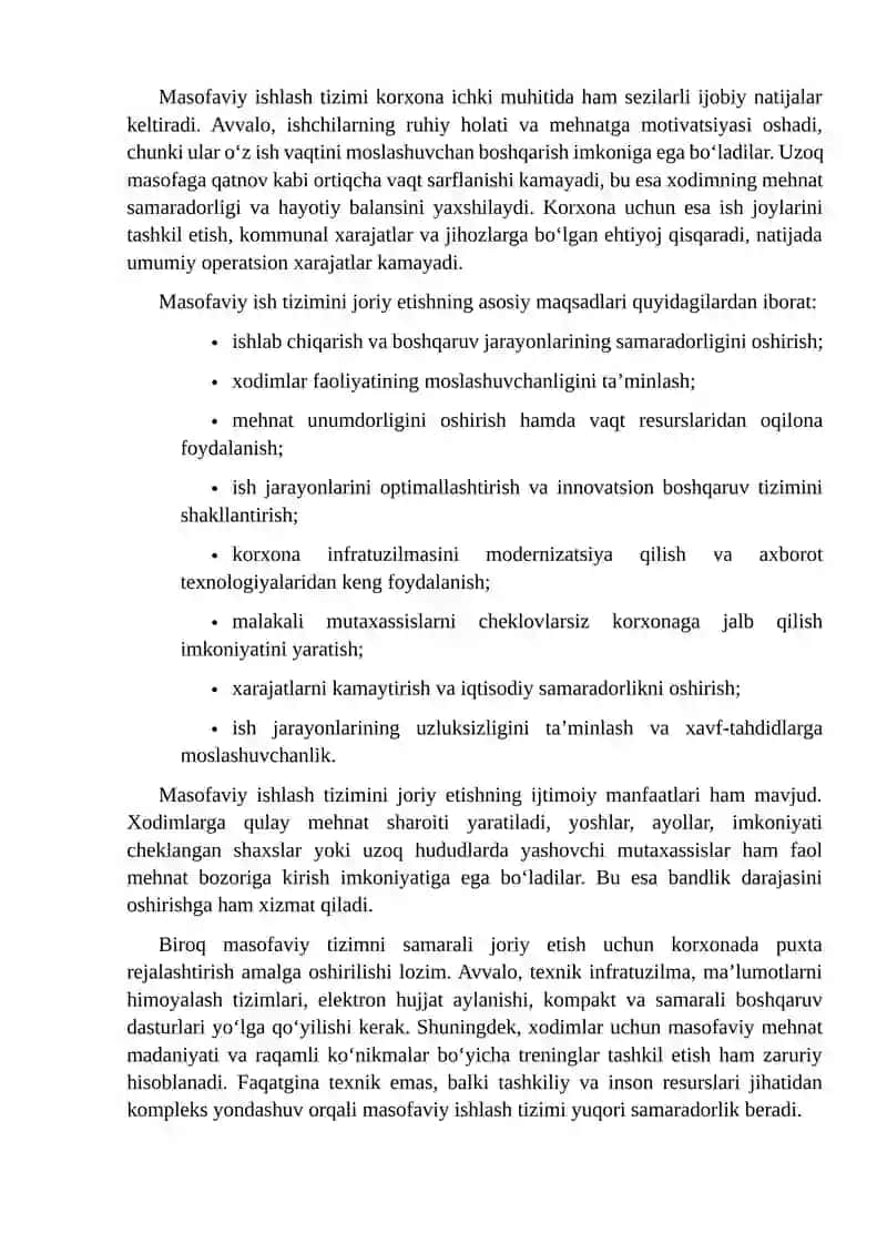 Masofaviy ish tizimi 4
