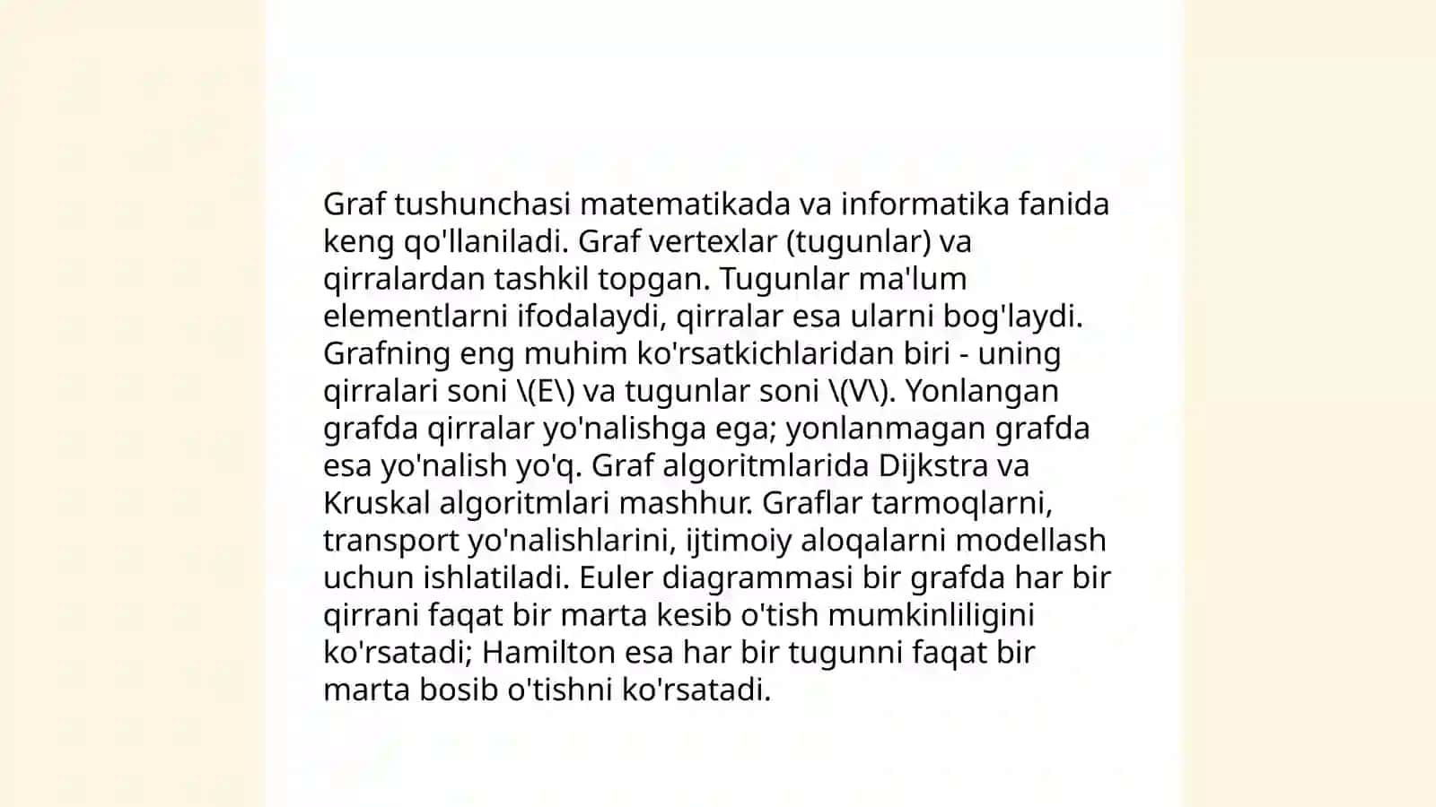 Graflar nazariyasi haqida umumiy ma'lumot 4