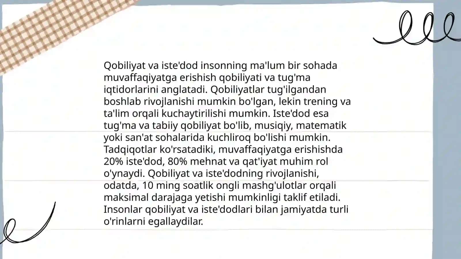 Qobiliyat haqida tushuncha 4
