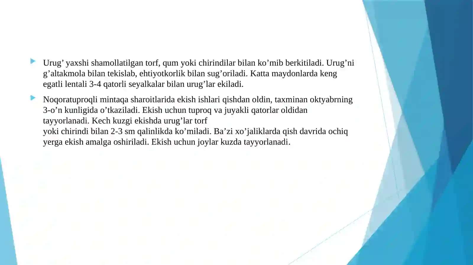 Ko'chatxonalarni yangilash 4