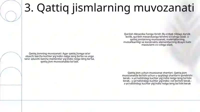 Qurilish Mexanika Faniga Kirish 4