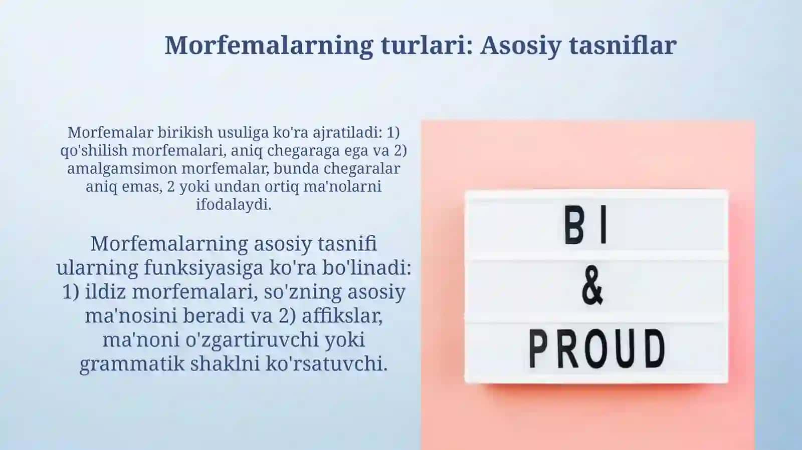 Morfema va uning xususiyatlari, turlari 4