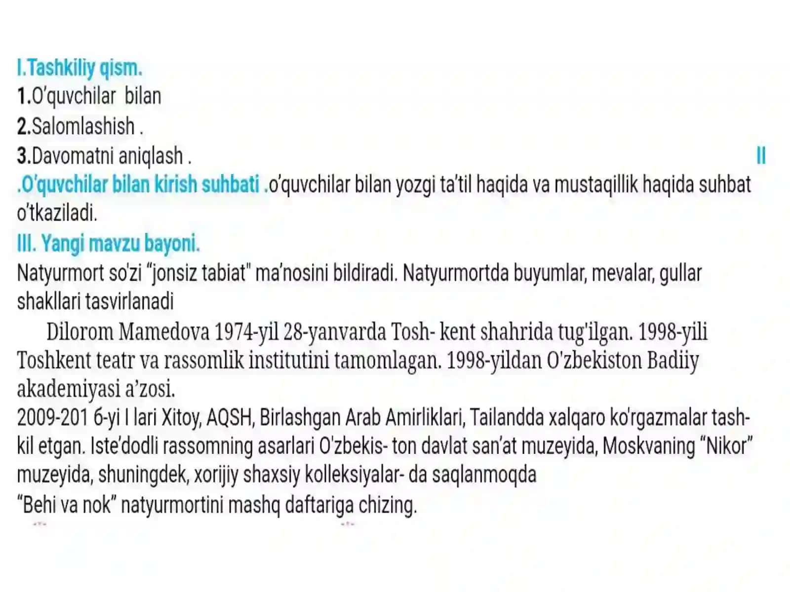2-sinf tasviriy san'at fanidan slayd taqdimoti 4