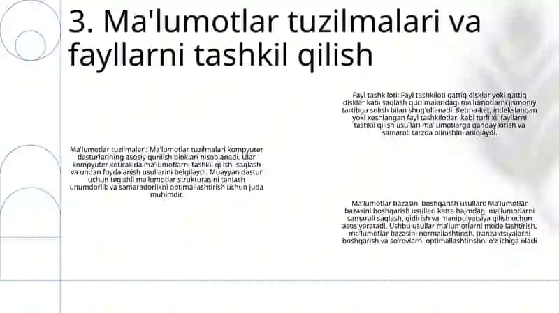 Ma'lumotlar Bazasini Boshqarish Texnik Asoslari 4