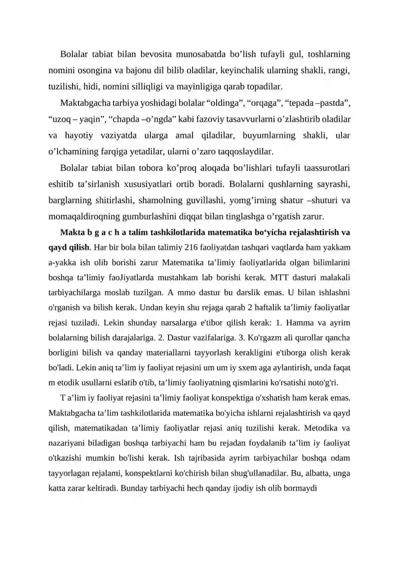 ELEMENTAR MATEMATIK TASAVVURLARNI SHAKLLANTIRISH 4