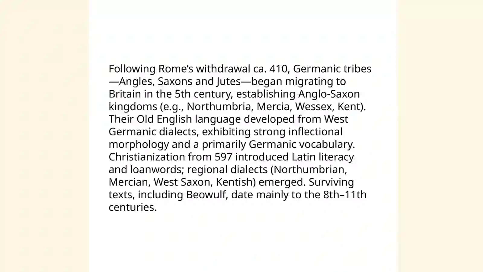 The history of english language 4