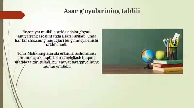 "Odamiylik mulki" asaritahlili 4