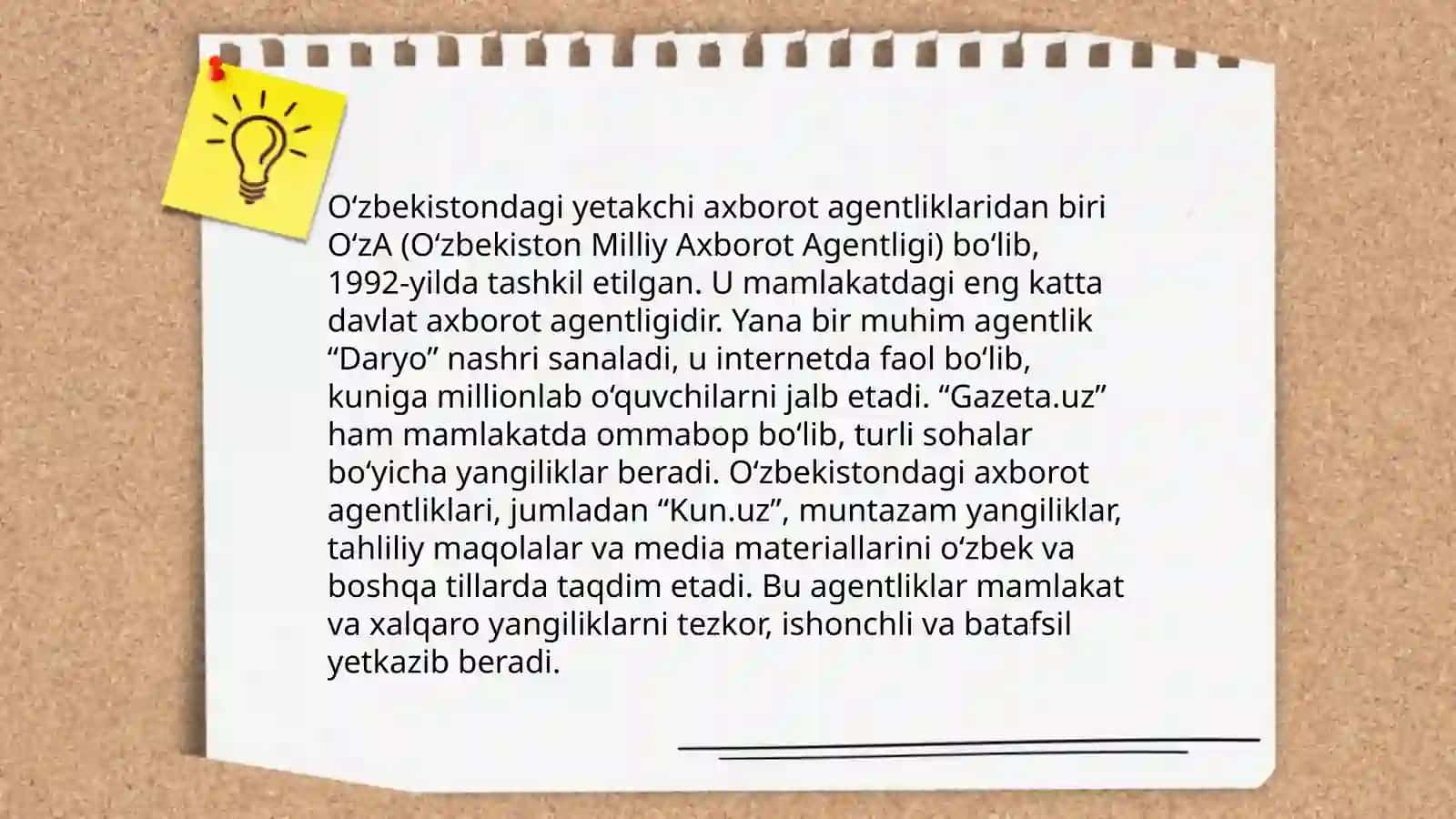 DUNYO VA MAHALLIY AXBOROT AGENTLIKLARI 4