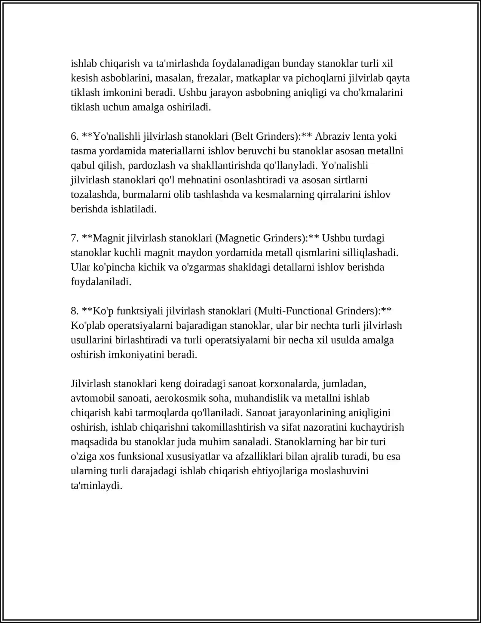 JILVIRLASH STANOKLARI 4