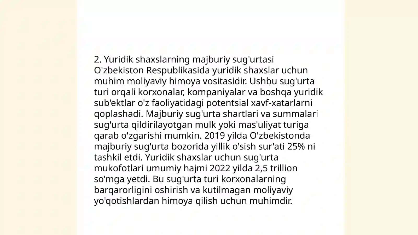Majburiy va ixtiyoriy suĝurta turlari 4