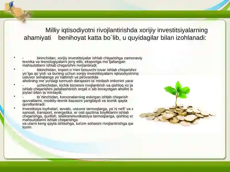 Investisiyalarning mohiyati, grafigi va funksiyasi 4