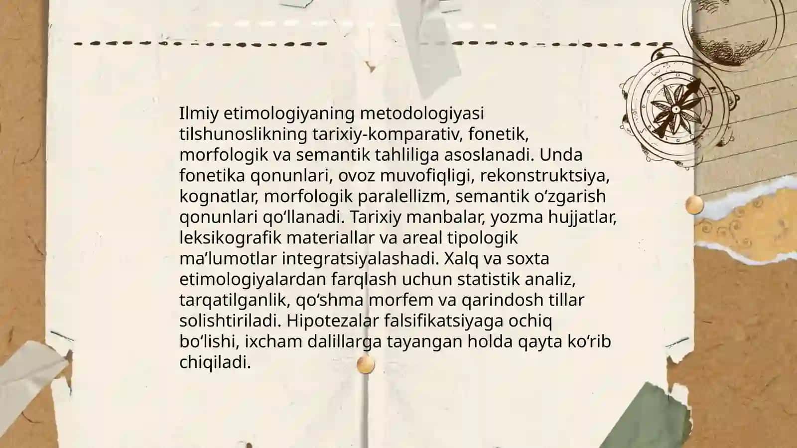 Etimologiya: Ilmiy, xalq va "yolģon" 4