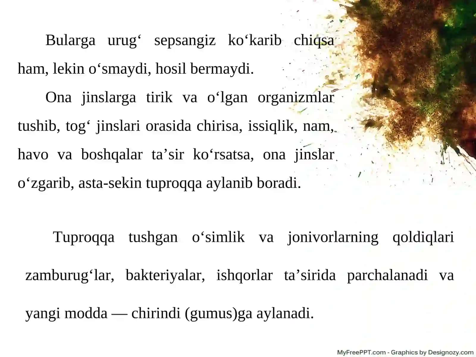O’rta Osiyo tuproqlar haqida tushuncha 4