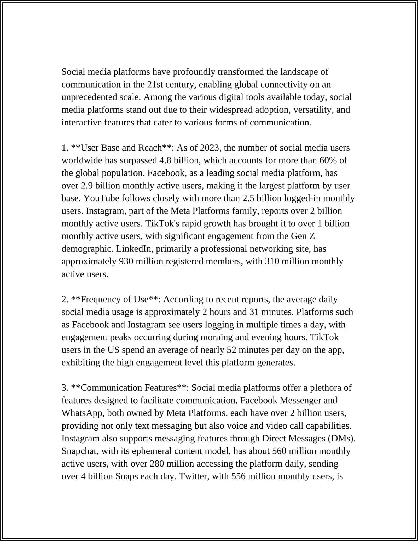 THE IMPACT OF SOCIAL MEDIA ON MODERN COMMUNICATION 4