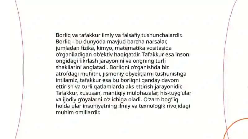Borliq- falsafaning fundamental kategoryasi 4