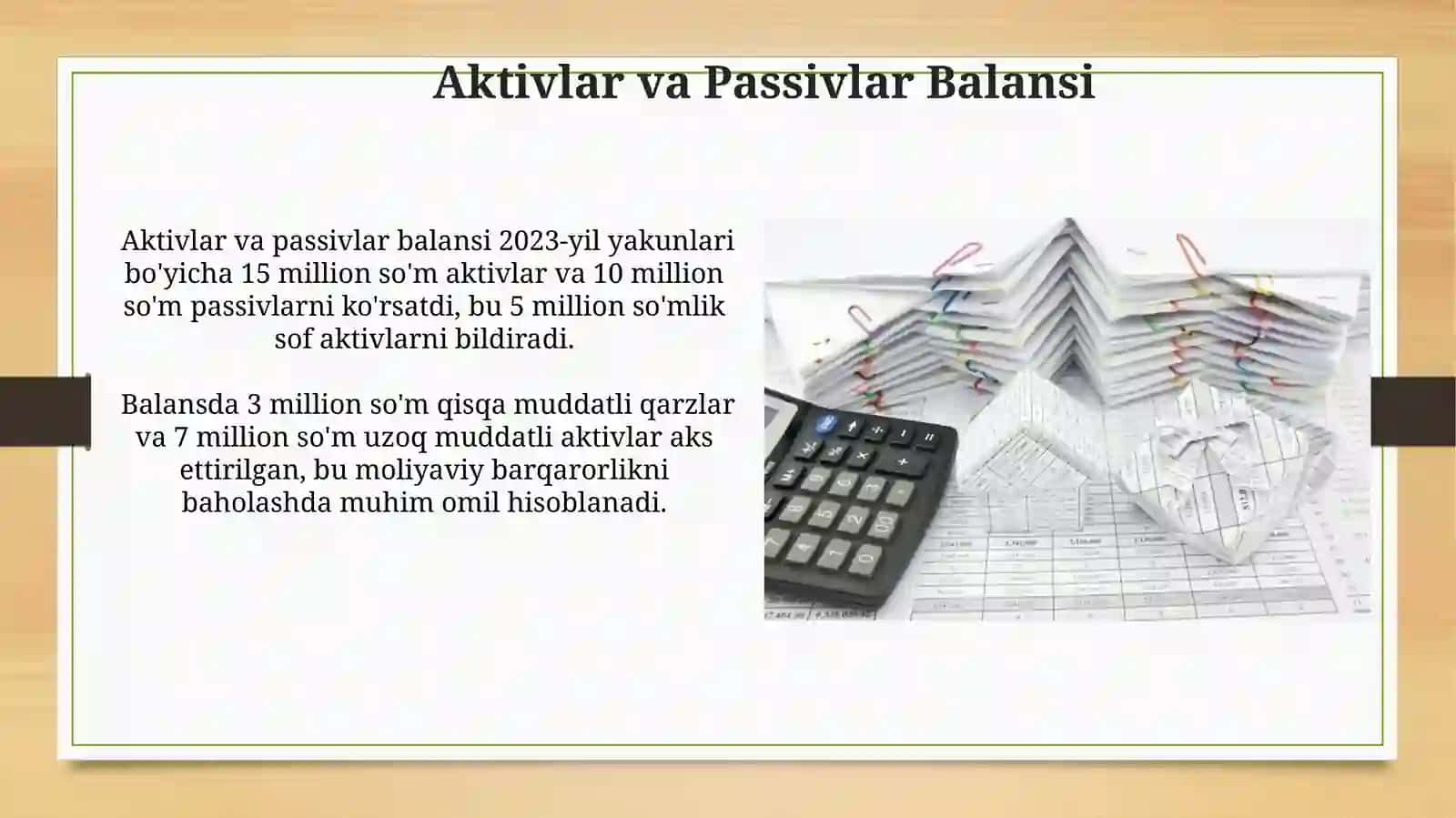 Moliyaviy Hisobotlar va Tahlillar 4