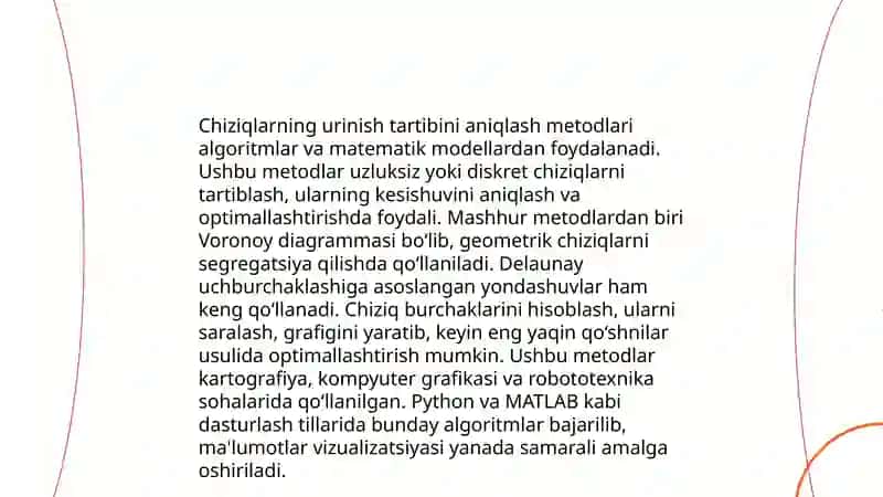 Chiziqlarning urinish tartibi 4