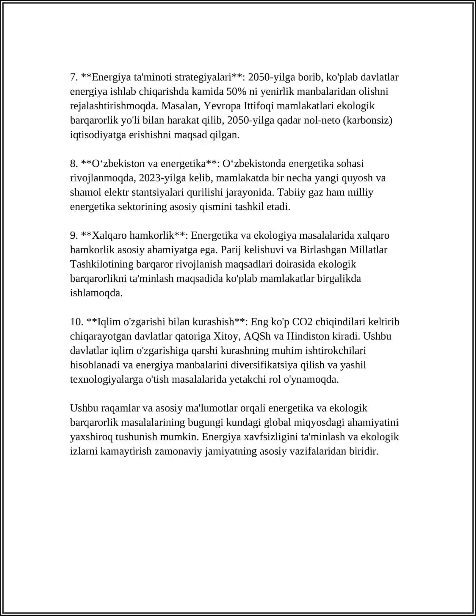 ENERGETIK RESURSLARNING EKOLOGIK MUAMMOLAR 4