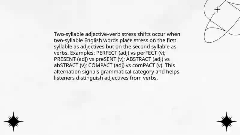 Simple words stress shift 4