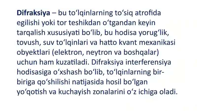 Difraksiya: Kirish 4