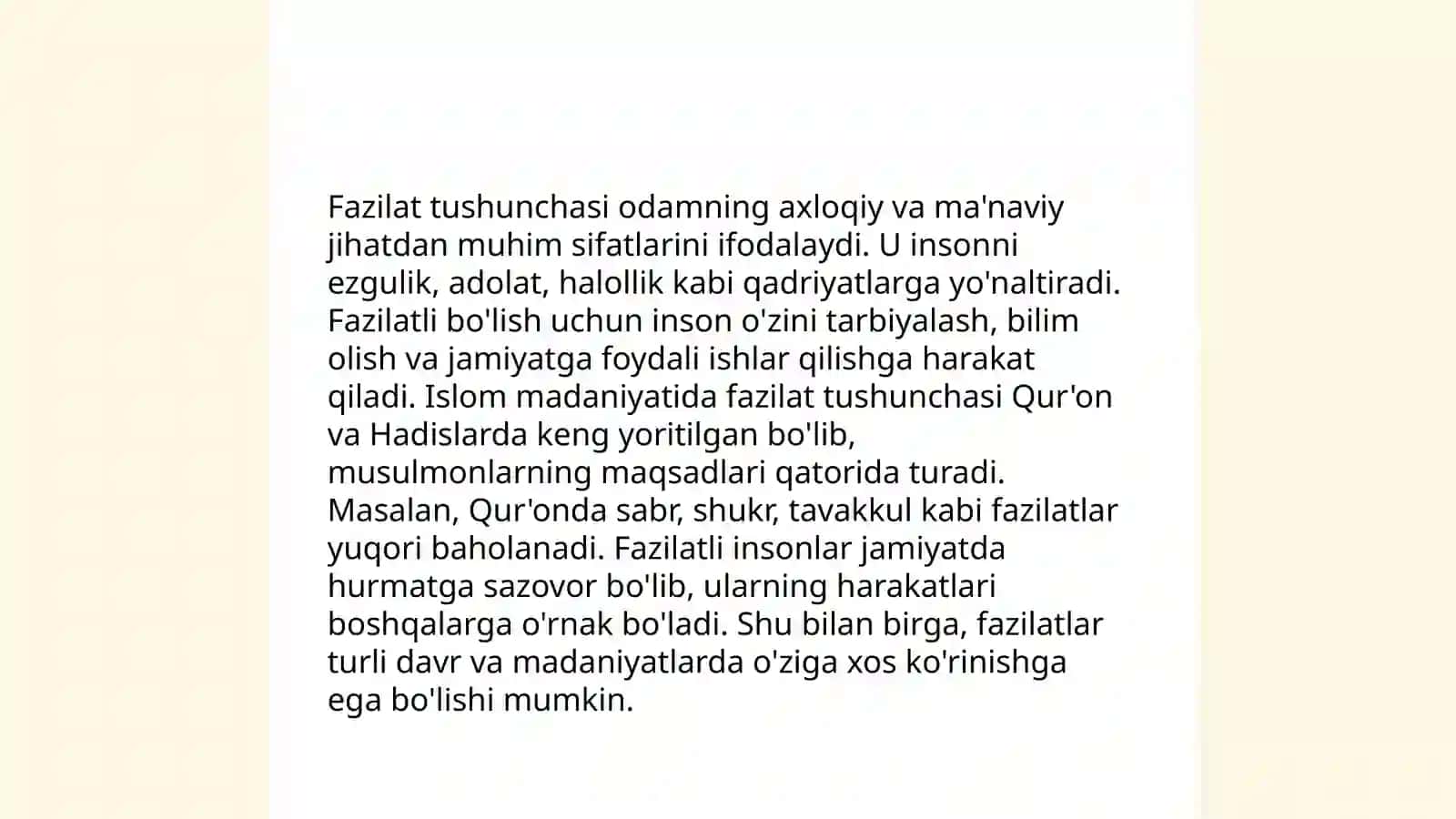 Fazaliq ótiwler 4