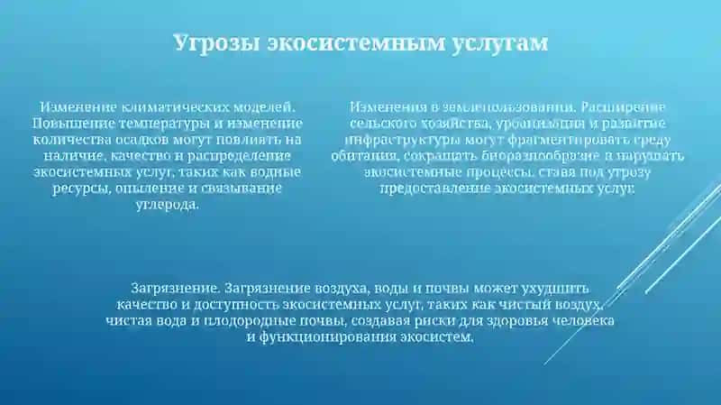 Состояние Эко-Системных Услуг 4