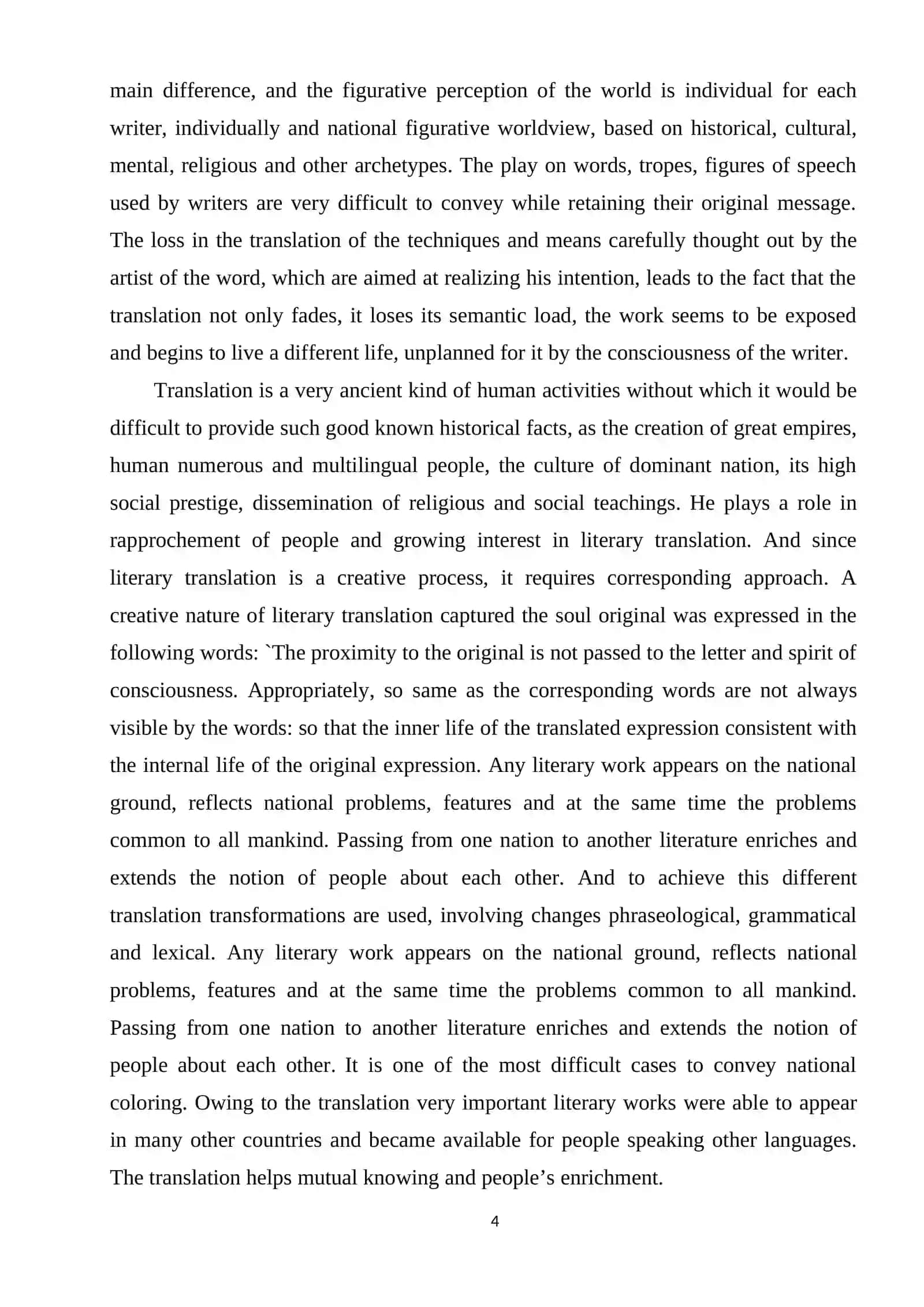 PROBLEM OF TRANSLATING LITERARY TEXTS 4