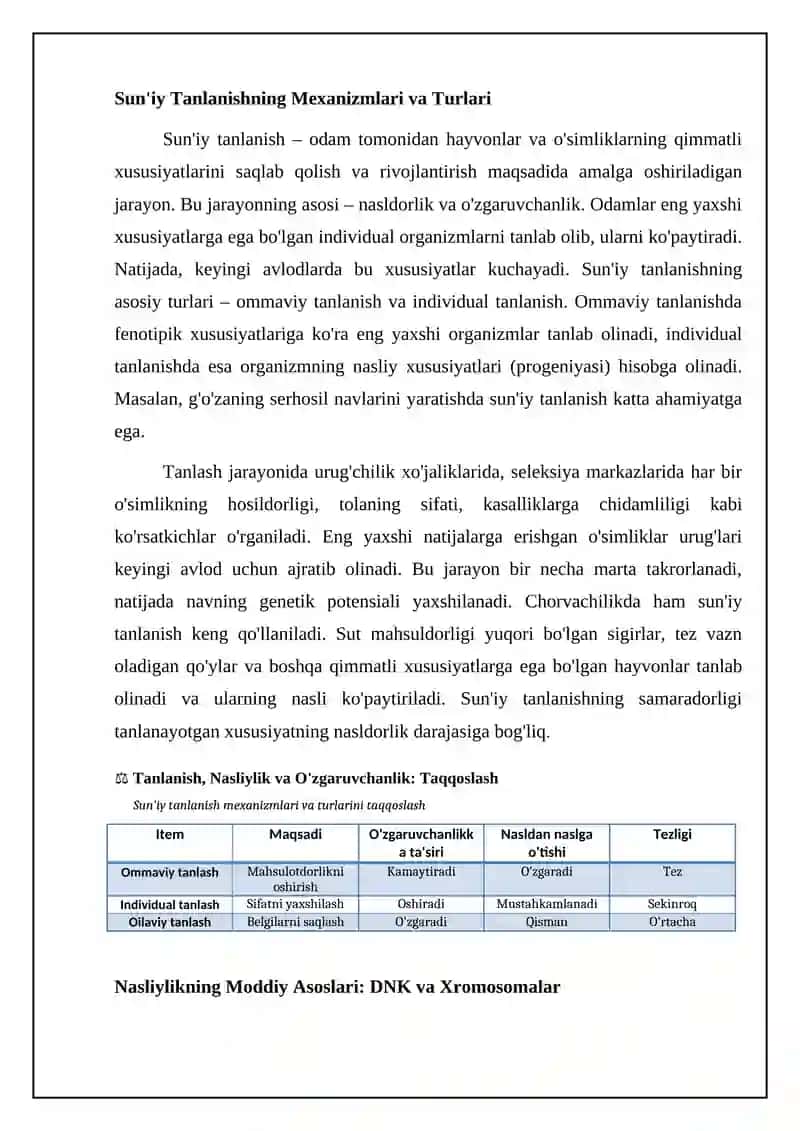 Evolyutsiya biologiyasi 4