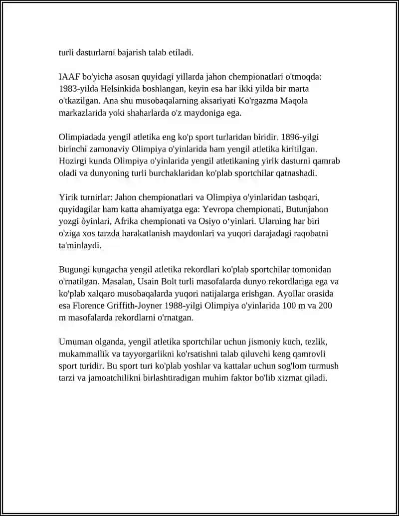 YENGIL ATLETIKA:TURGAN JOYIDAN UZUNLIKKA SAKRASH TEXNIKASINI OʻRGATISH 4