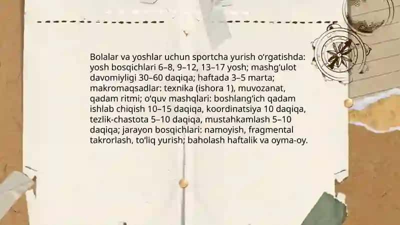Sportcha yurish texnikasini oʻrgatish metodikasi 4