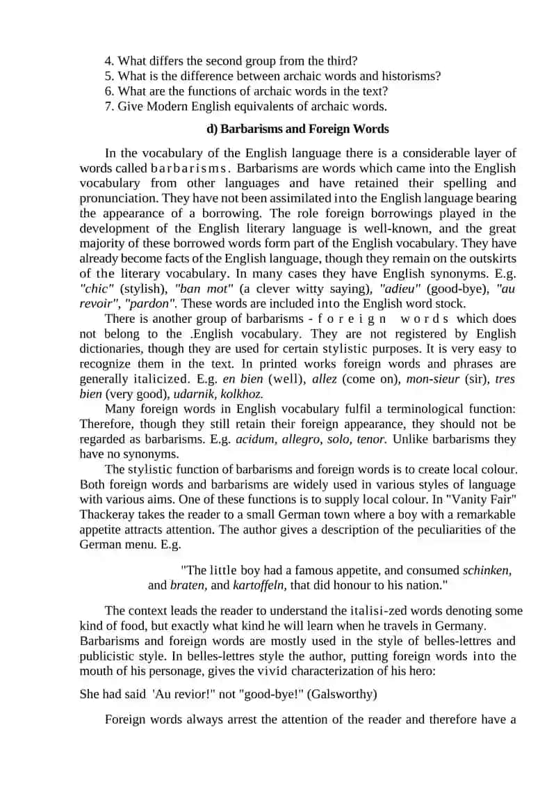 Lecture 5. Special Literary Vocabulary 4