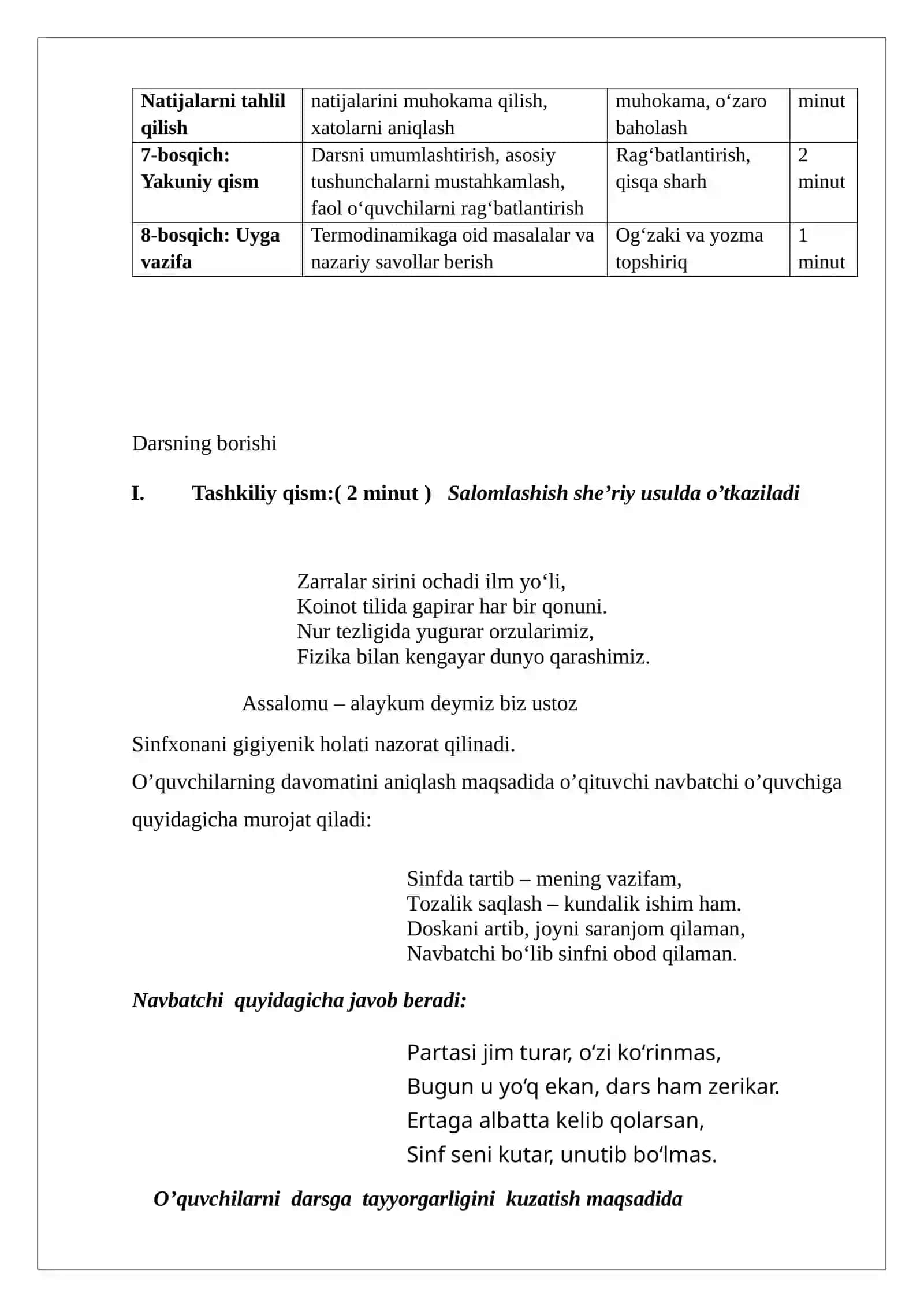 Masala ishlash darslarini tashkil qilish shakl va metodlari. 4