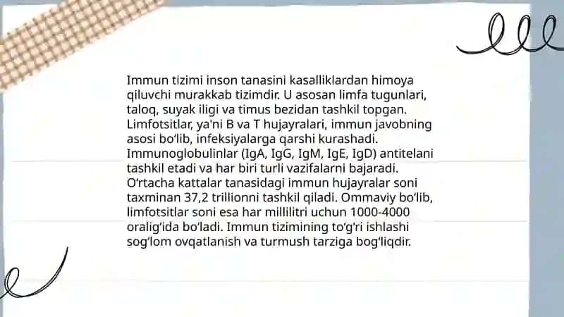 Organizm immun sistemasi 4