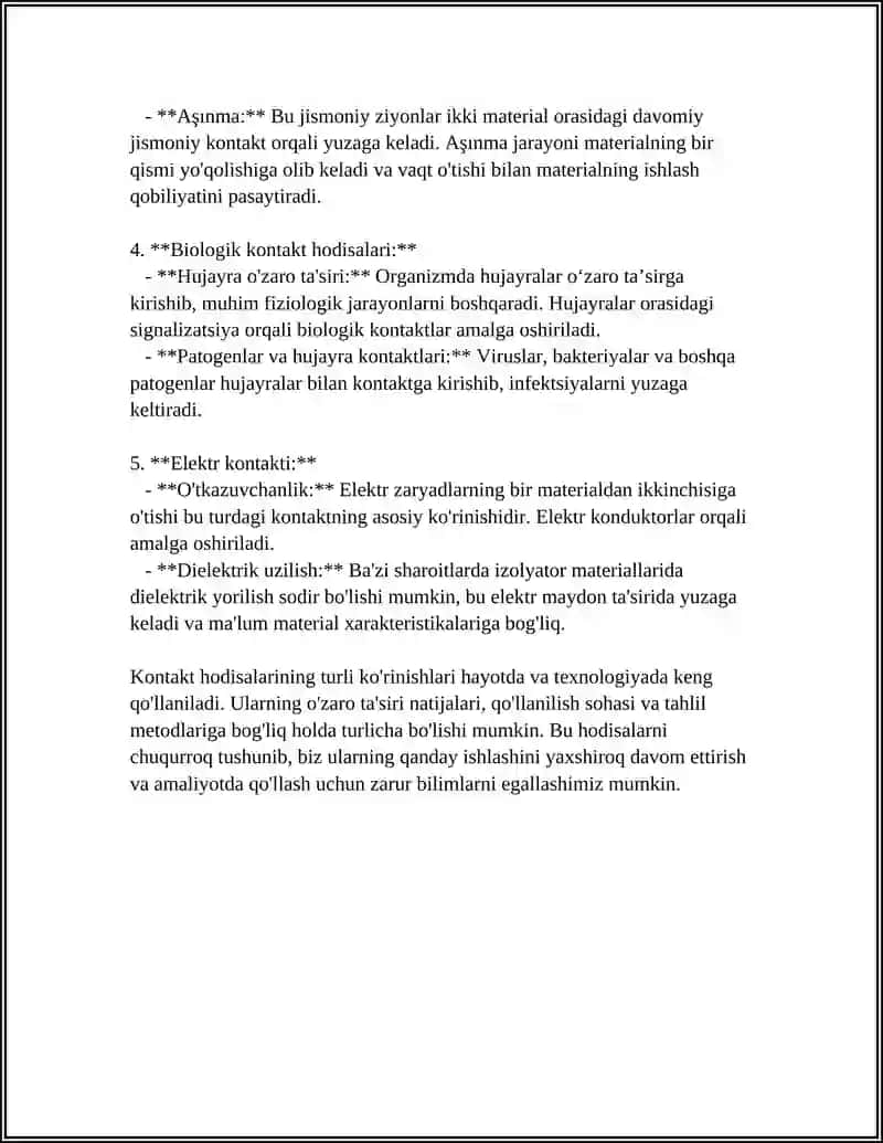 KONTAKT HODISALARI 4